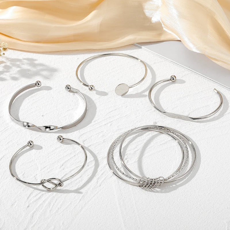 Trio de Pulseiras Zoe + BRINDE 2 PULSEIRAS Aço Inoxidável