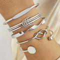 Trio de Pulseiras Zoe + BRINDE 2 PULSEIRAS Aço Inoxidável