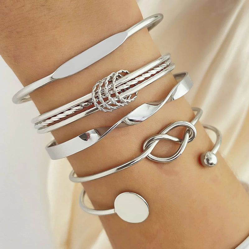 Trio de Pulseiras Zoe + BRINDE 2 PULSEIRAS Aço Inoxidável