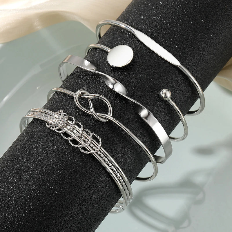 Trio de Pulseiras Zoe + BRINDE 2 PULSEIRAS Aço Inoxidável