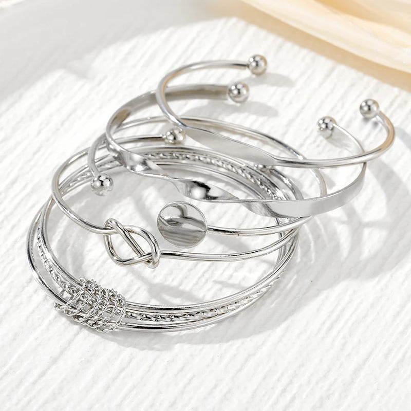 Trio de Pulseiras Zoe + BRINDE 2 PULSEIRAS Aço Inoxidável